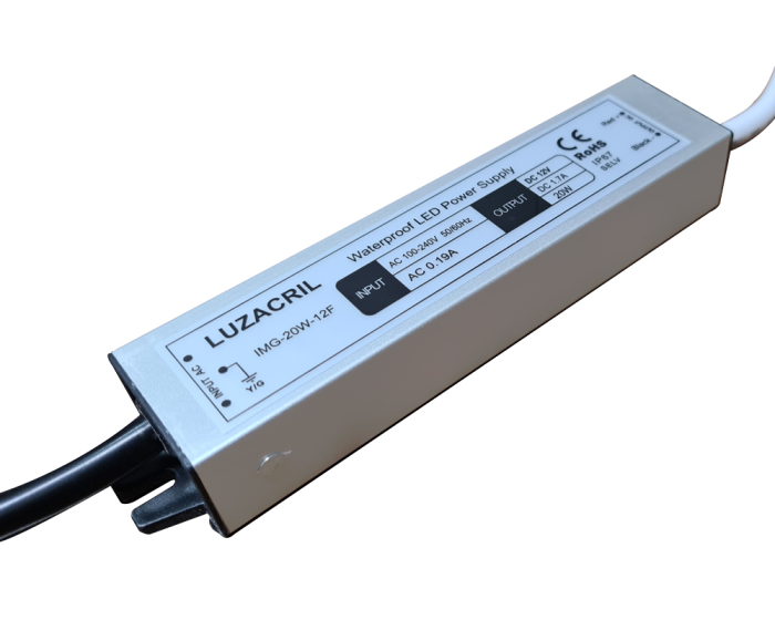 transformador estanque 20W IP67 DC12V